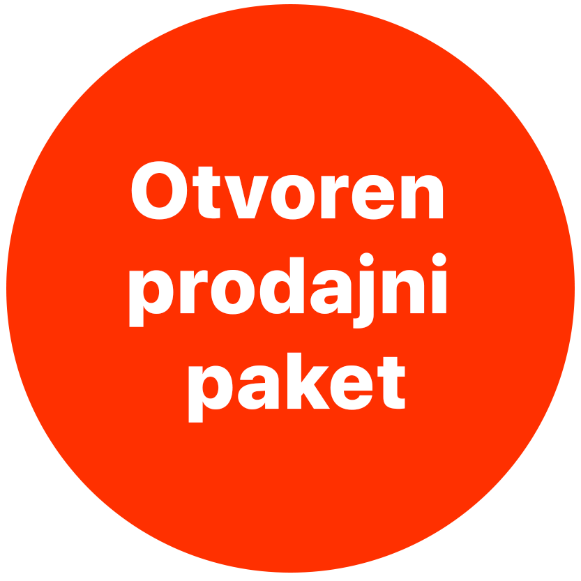  otvoren prodajni paket