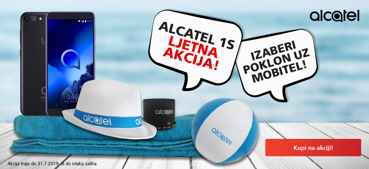 Alcatel ljetna promocija za Alcatel 1S! Požuri po svoj poklon!