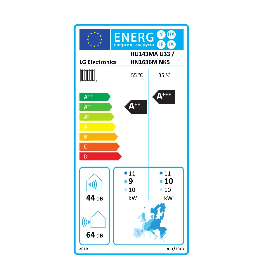LG HU143MA.U33 VANJSKA JEDINICA DIZALICA 16KW SPLIT VERZIJA + LG HN1636M.NK5 - UNUTARNJA JEDINICA THERMA V SPLIT-1