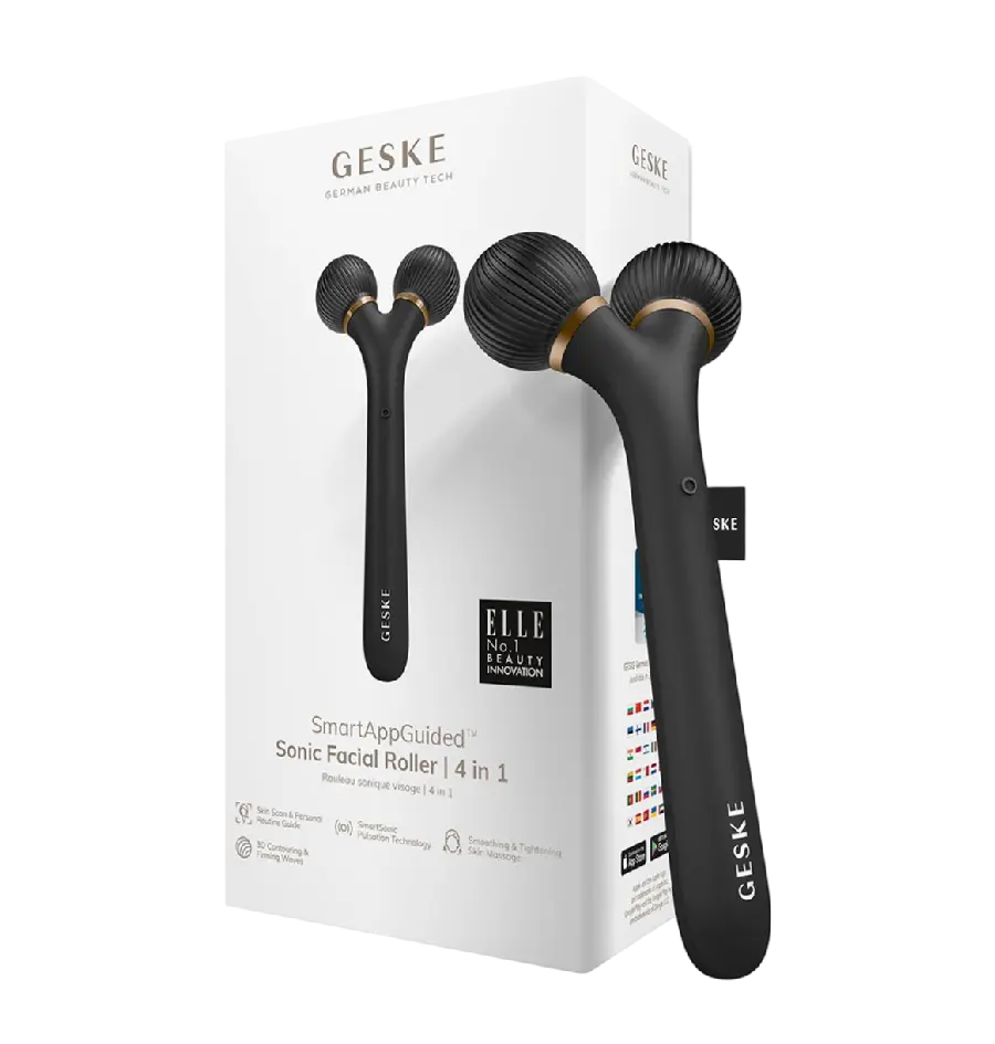 Sonična četka za lice Geske Sonic Facial Roller 4 in 1, siva-2