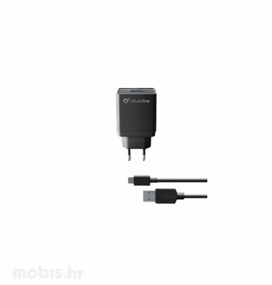 CL. KUĆNI PUNJAČ  USB-A I KAB. USB-C 12W-0