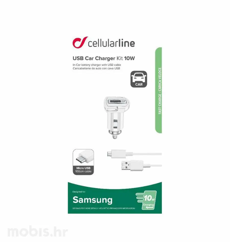CL. AUTO PUNJAČ SAMSUNG I MICROUSB 2A/10W-1