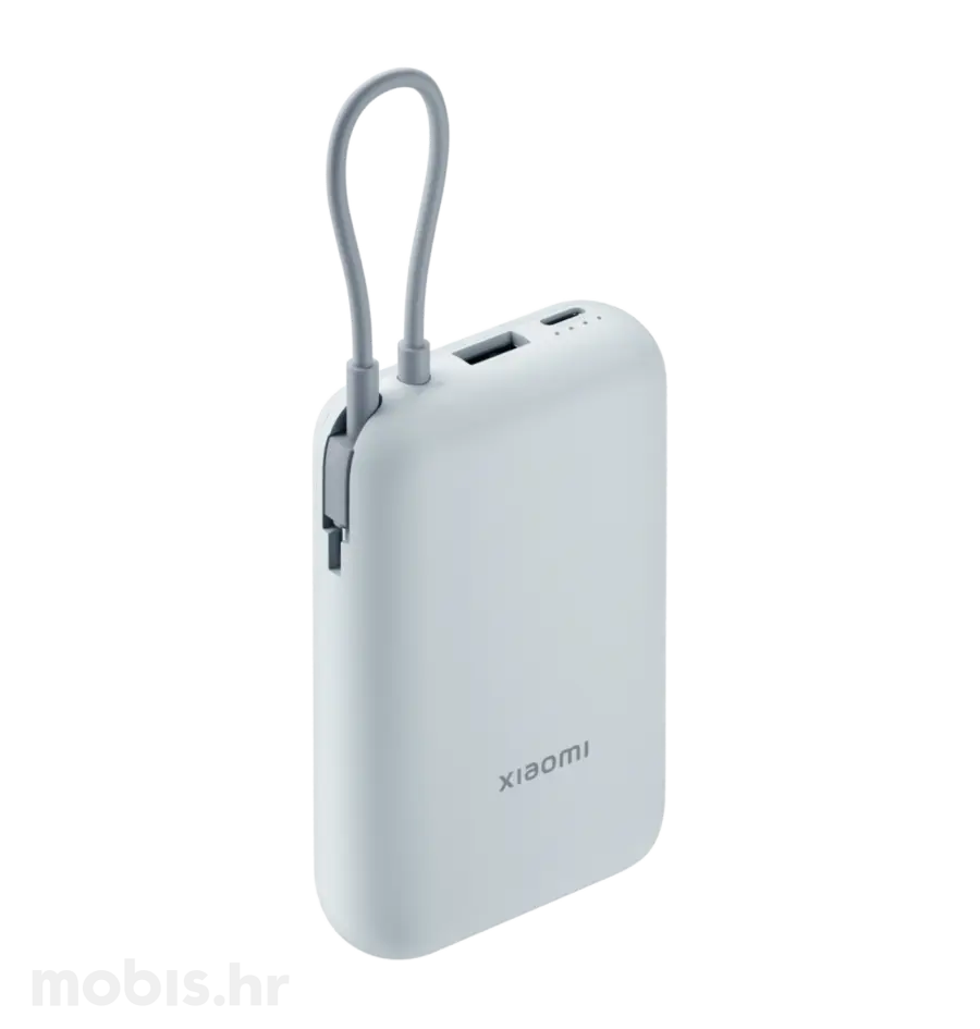 XIAOMI POWER BANK 10000MAH (INTEGRATED CABLE) ICE BLUE GL-PRIJENOSNA BATERIJA-1