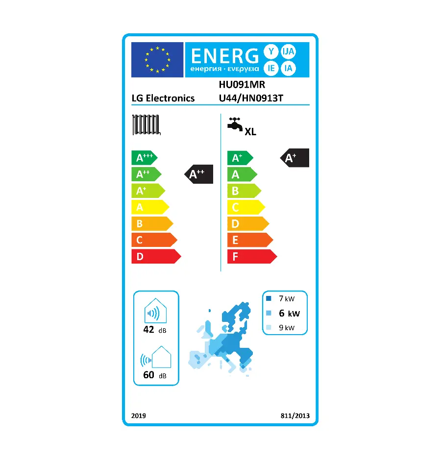 LG HU091MR.U44 - VANJSKA JEDINICA THERMA V SPLIT SNAGE 9KW + LG HN0913T.NK0 - KOMPAKTNA UNUTARNJA JEDINICA SA SPREMNIKOM PTV-A-1