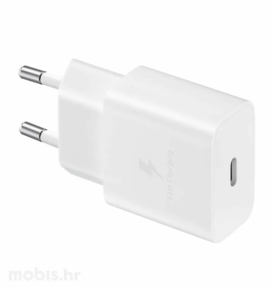 SAMSUNG KUĆNI PUNJAČ USB-C S KABELOM USB-C 15W/3A: BIJELI-0
