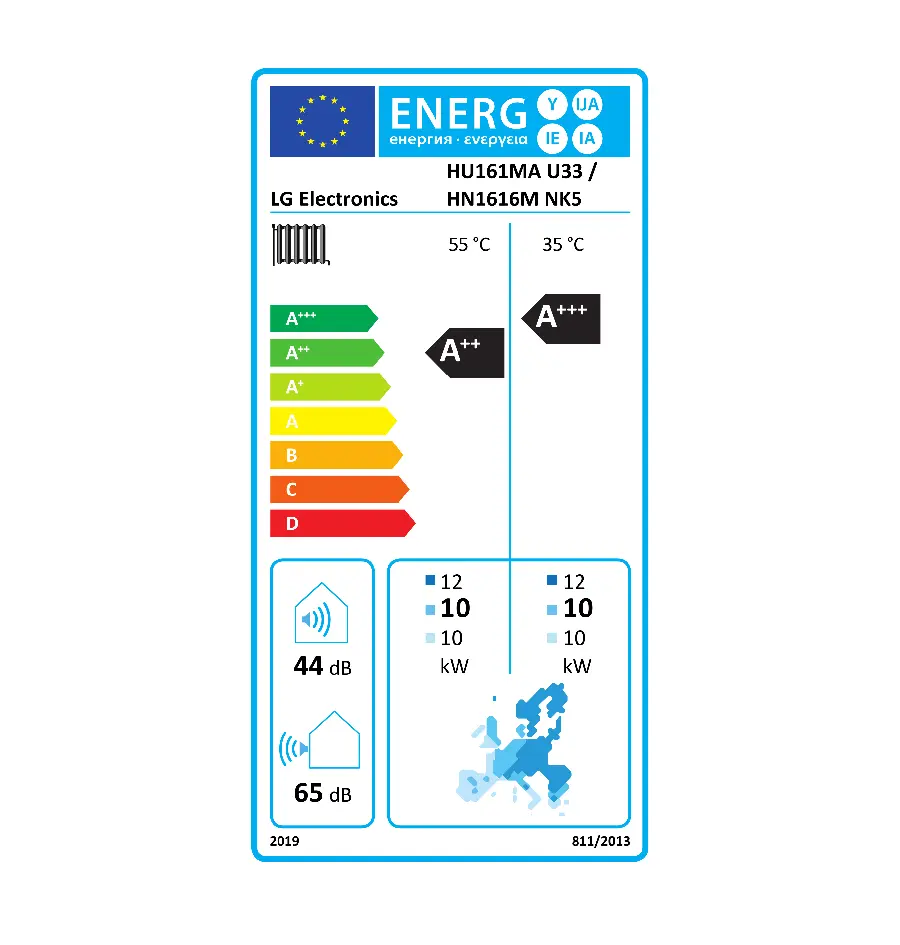 LG HU161MA.U33 VANJSKA JEDINICA THERMA V SPLIT SNAGE 16KW + LG HN1616M.NK5 - UNUTARNJA JEDINICA THERMA V SPLIT KAPACITETA DO 16K-1