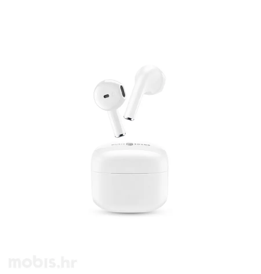 Bežične slušalice Cellularline Music Sound SWAG, bluetooth, in-ear, TWS, bijele-0