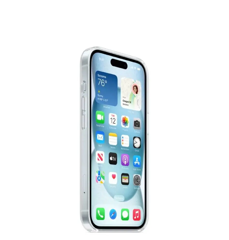 Apple Clear Case with Magsafe iPhone 15, MT203ZM/A prozirna, maska-1
