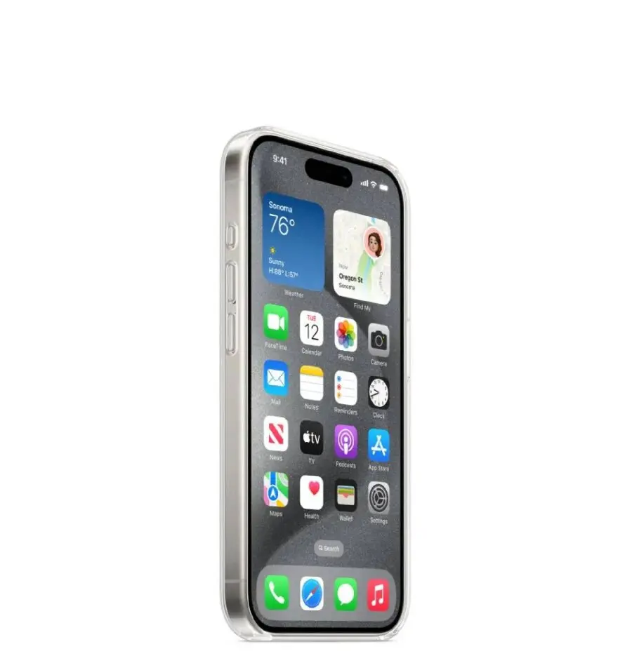 Apple Clear Case with Magsafe iPhone 15 Pro, MT223ZM/A prozirna, maska-1