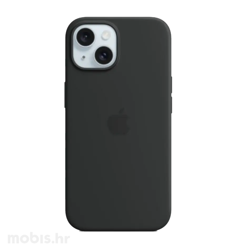 Apple Silicone Case Magsafe iPhone 15 crna, silikonska maska-0