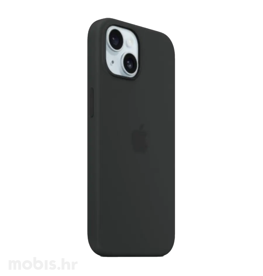 Apple Silicone Case Magsafe iPhone 15 crna, silikonska maska-1