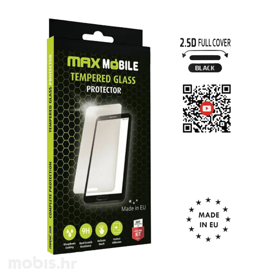 MaxMobile zaštitno staklo za Samsung Galaxy A22 5G Diamond 2.5D Full Cover crna-0