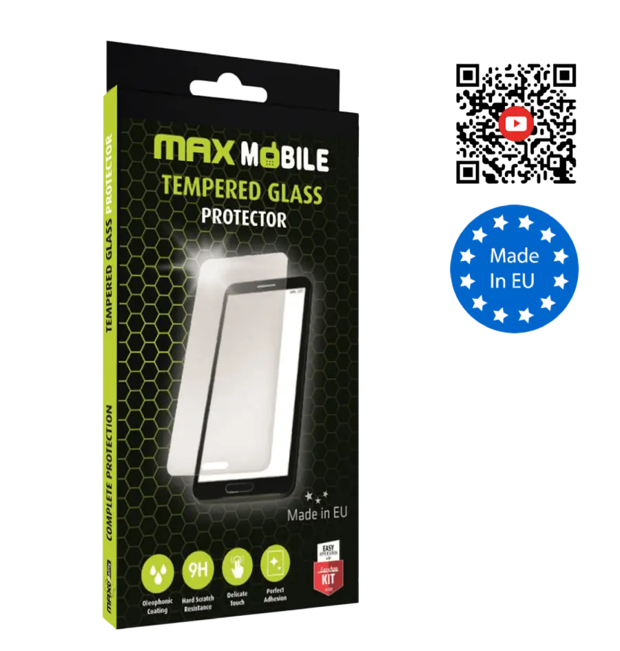 Zaštitno staklo MaxMobile za iPhone 16 Diamond 2.5D Full Cover, crno-0