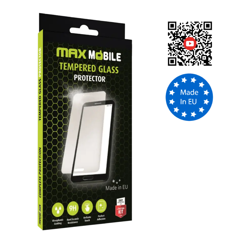 Zaštitno staklo MaxMobile za iPhone 16 Plus Diamond 2.5D Full Cover, crno-0