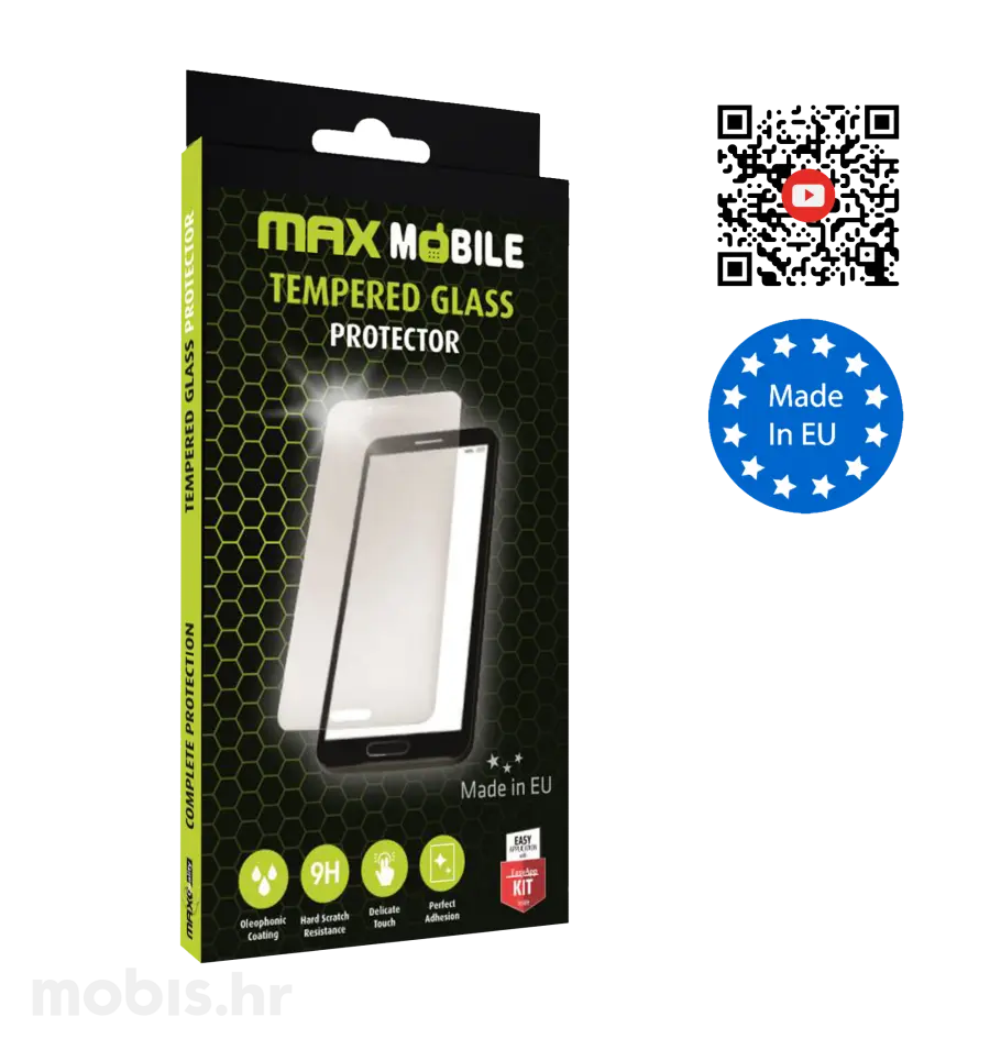 MaxMobile zaštitno staklo za Xiaomi Redmi 12C/A3 Diamond 2.5D Full Cover crna-0