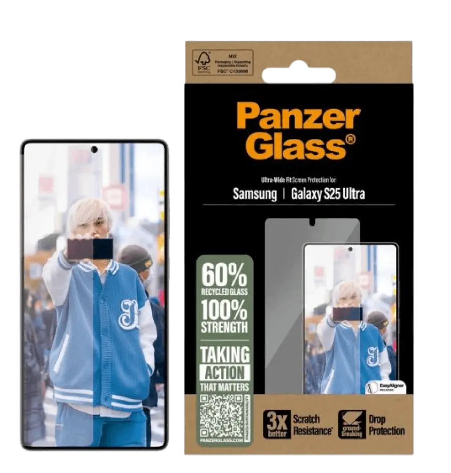Zaštitno staklo PanzerGlass Ultra Wide Fit Privacy za Samsung Galaxy S25 Ultra-0