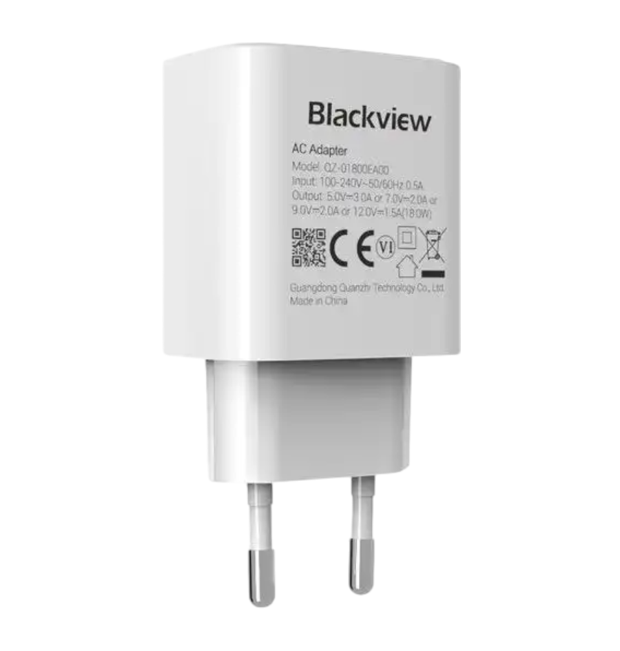 Punjač Blackview BLVPUNJ05, 18W, USB-A za COLOR 8, SHARK 9, BV6200 Pro, BV6200 Plus, Tab 16 Pro, MEGA 2-1