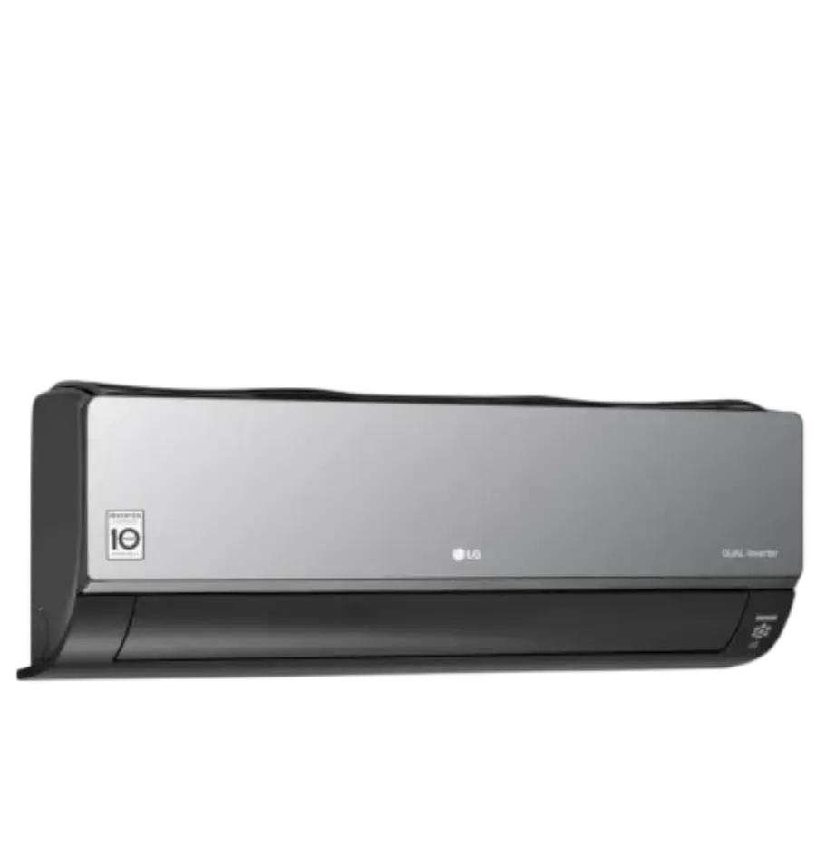 Klima uređaj LG Artcool Mirror 6,6/7,5 KW (AC24BK.NSK / AC24BK.U24), unutarnja i vanjska jedinica, crna-1