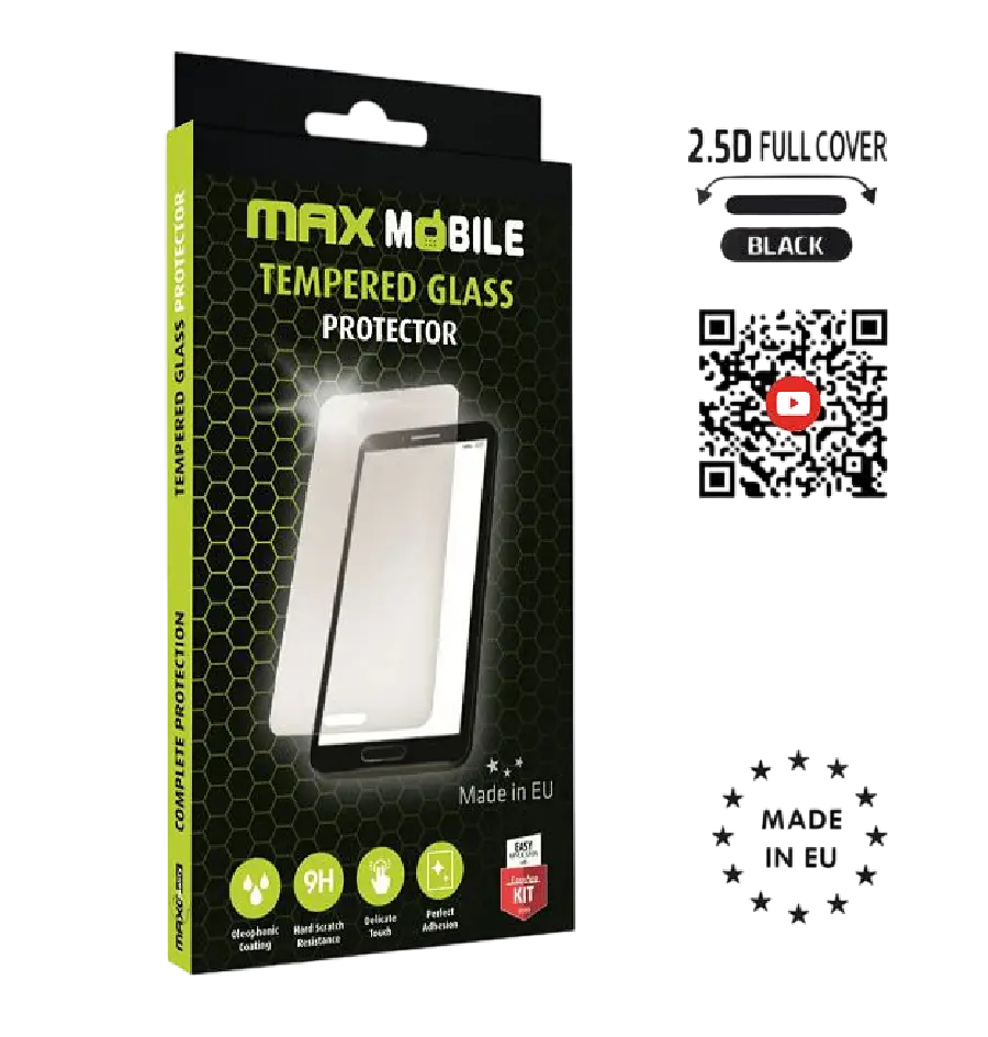 Zaštitno staklo MaxMobile za Samsung Galaxy S24FE Diamond 2.5D Full Cover, crno-0