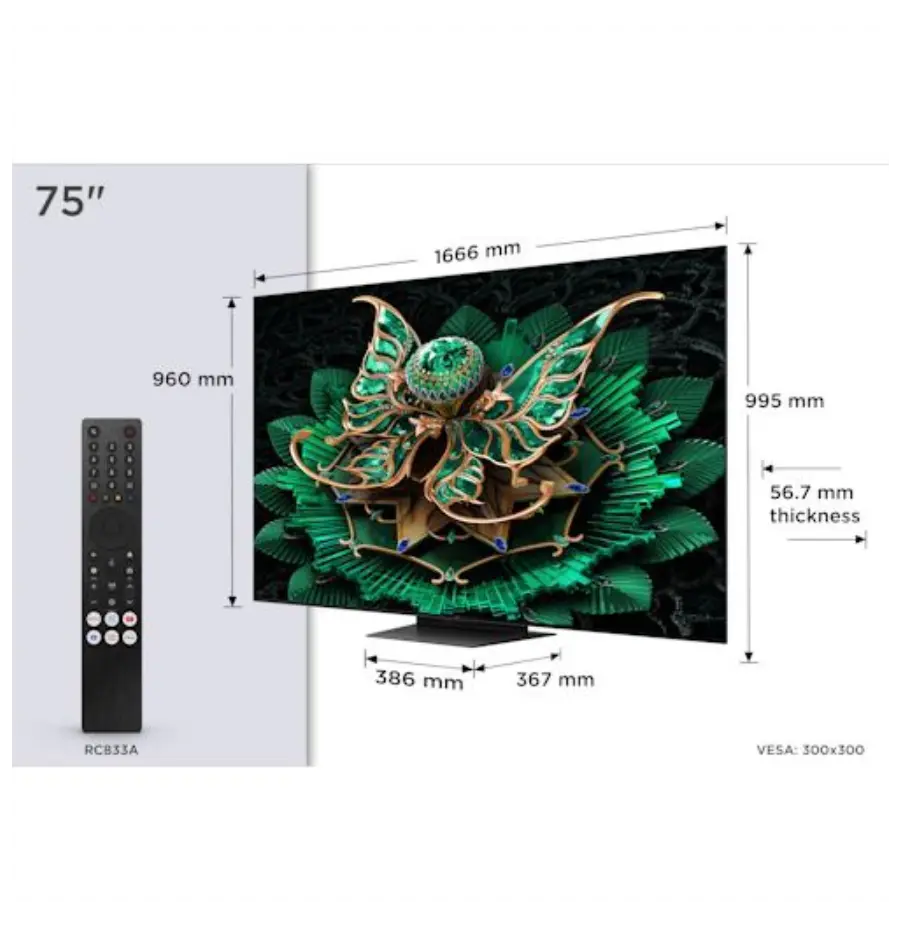 Televizor TCL Mini Led TV 75" 75C7K, Google TV-1