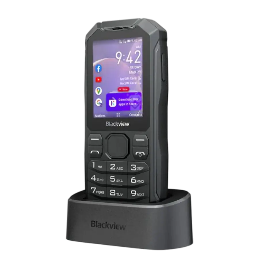 Mobitel Blackview N1000 1/4GB, crni + stalak za punjenje-3