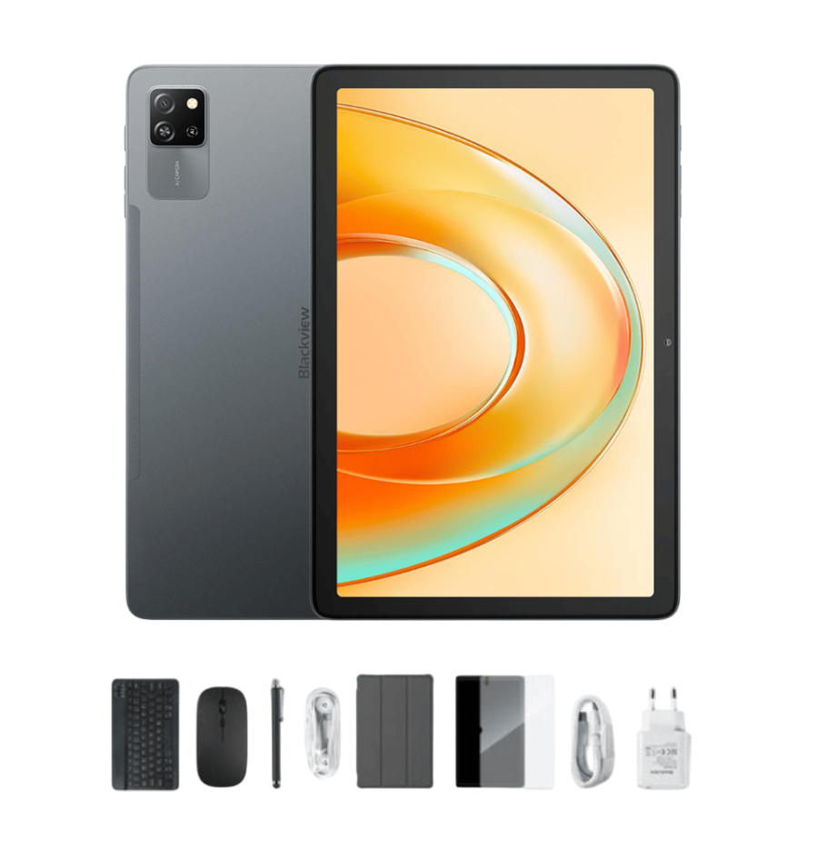 Tablet Blackview Tab 60 Pro LTE 8GB/128GB, sivi + gratis preklopna torbica, olovka, tipkovnica, bežični miš, punjač, slušalice-1