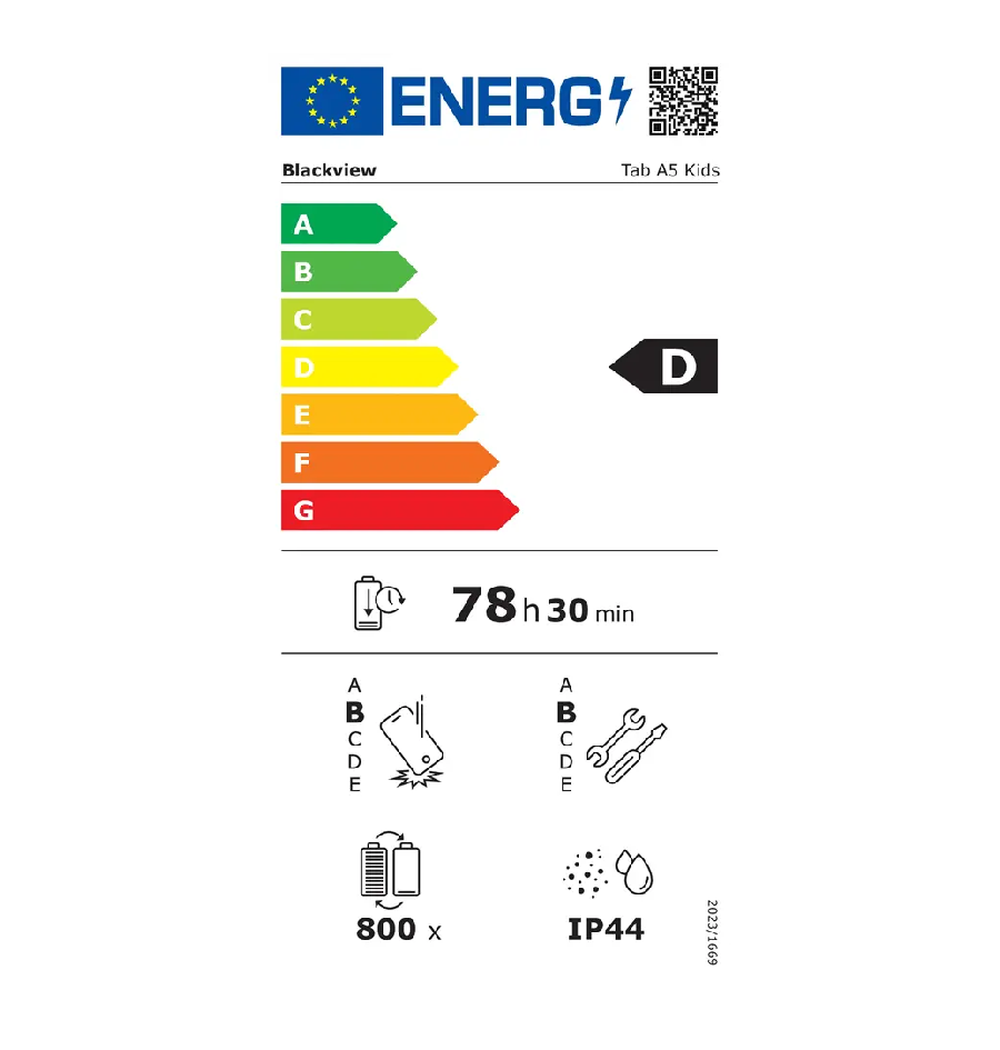 Tablet Blackview Tab A5 Kids 8" 3/64GB LTE, plavi + gratis zaštita za tablet, bez adaptera-3