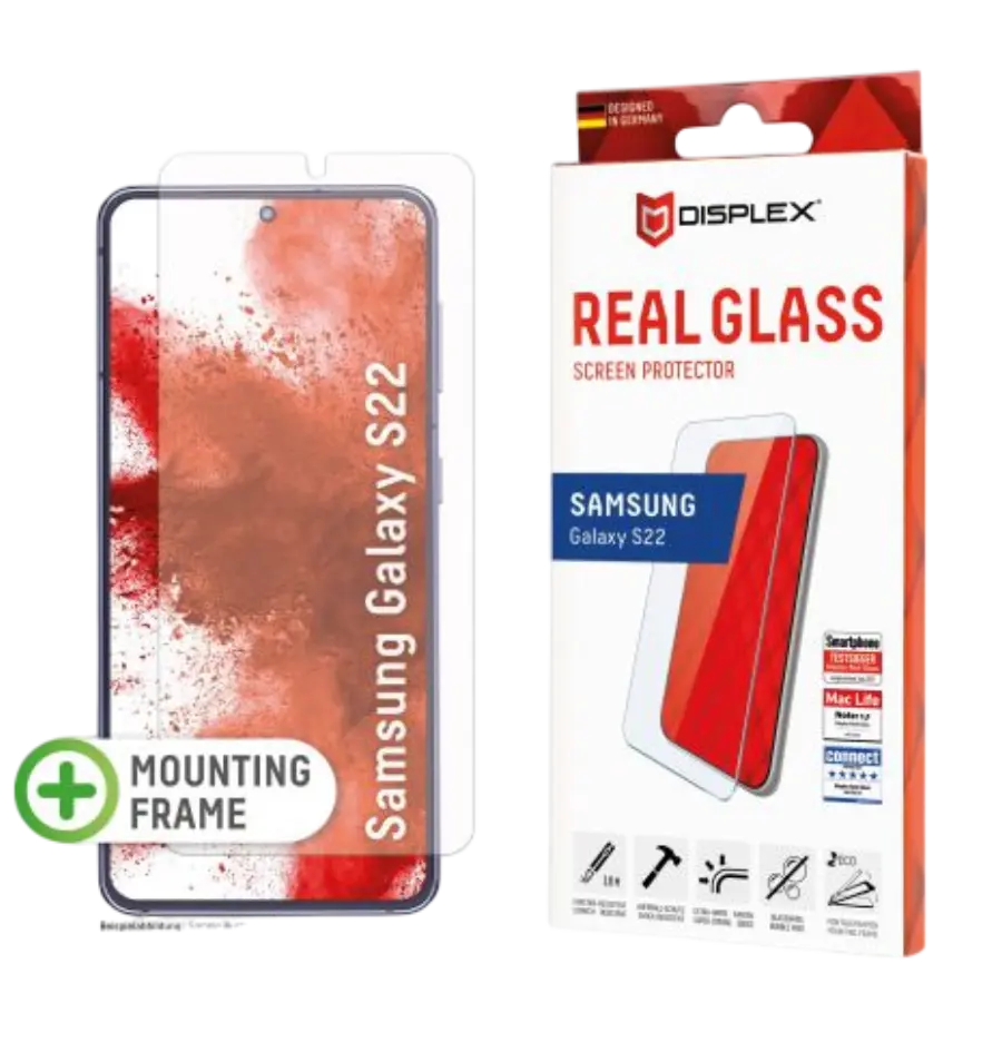 Zaštitno staklo DISPLEX Real Glass 2D za Samsung Galaxy S22/S23 + prozirna maskica (01778)-0