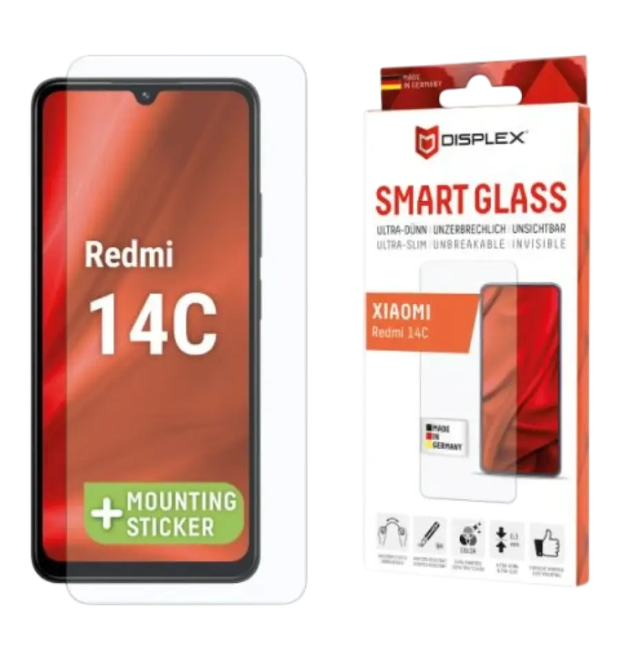 Zastitno staklo Displex Smart Glass 2d za Xiaomi Redmi 14c (02043)-0