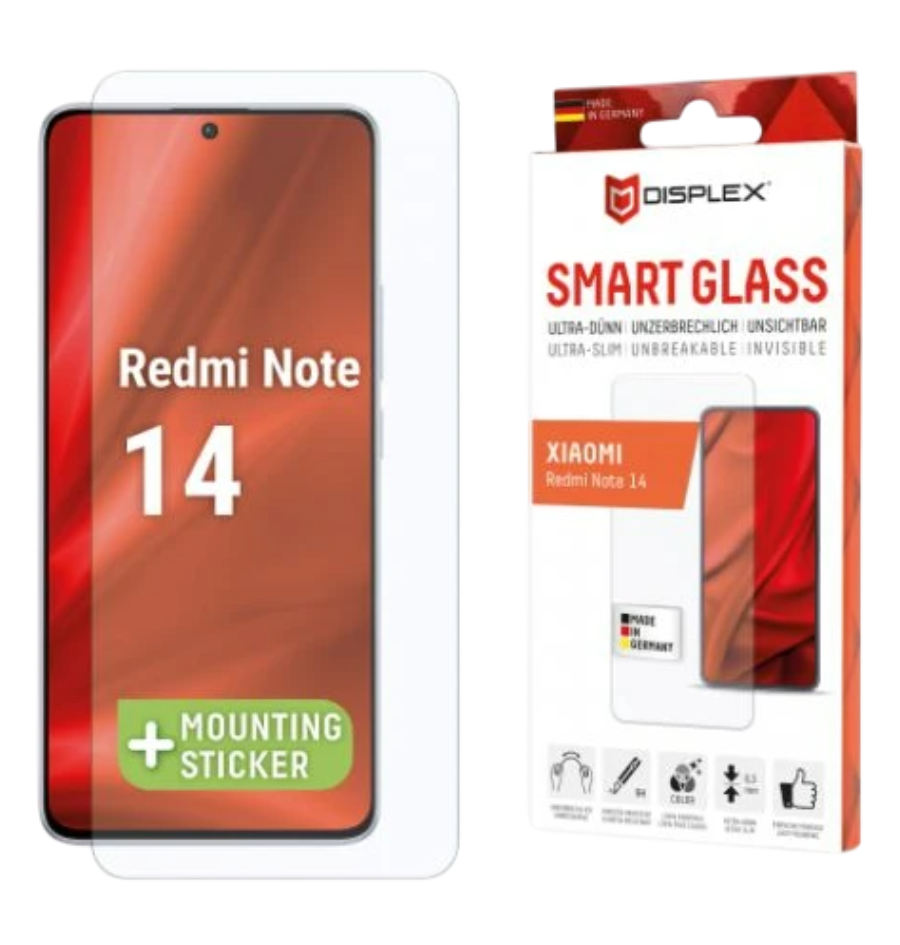Zastitno staklo Displex Smart Glass 2d za Xiaomi Redmi Note 14 (02094)-0