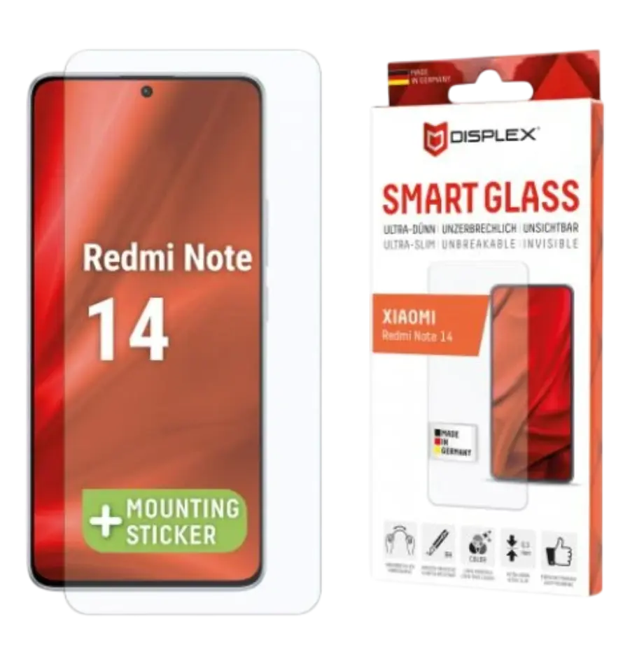 Zastitno staklo Displex Smart Glass 2d za Xiaomi Redmi Note 14 (02094)-0