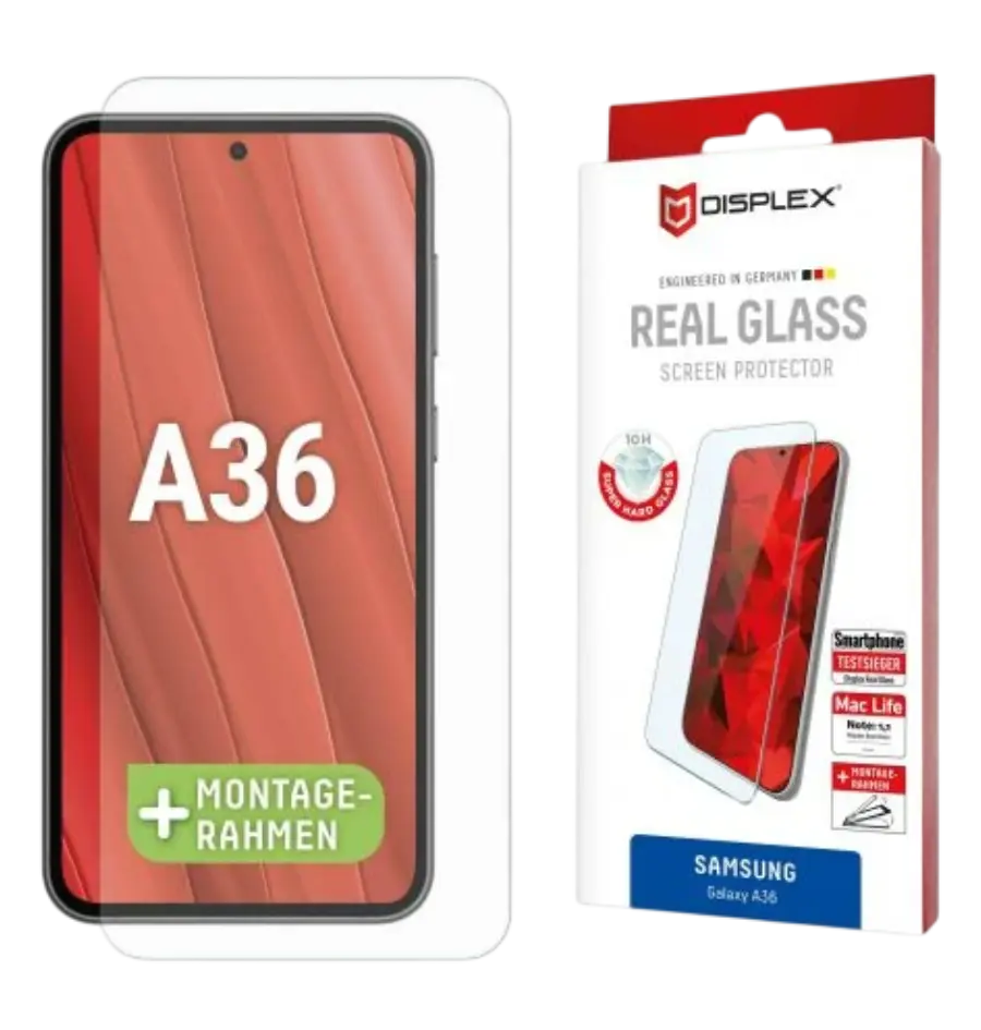 Zaštitno staklo Displex Real Glass 2D za Samsung Galaxy A36 (02067)-0