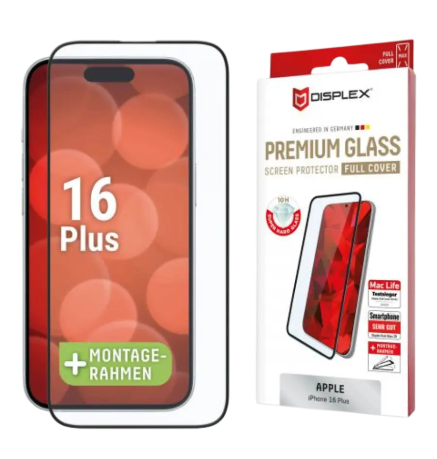 Zaštitno staklo Displex Premium Glass Full Cover za iPhone 16 Plus (02015)-0