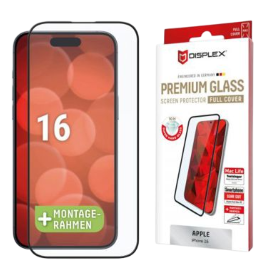 Zaštitno staklo Displex Premium Glass Full Cover za iPhone 16 (02014)-0