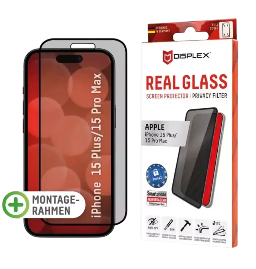 Zaštitno staklo Displex Privacy Glass za iPhone 15 Plus/15 Pro Max-0