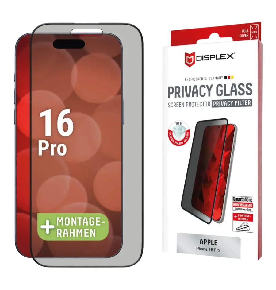 Zaštitno staklo Displex Privacy Glass Full Cover za iPhone 16 Pro (01999)-0