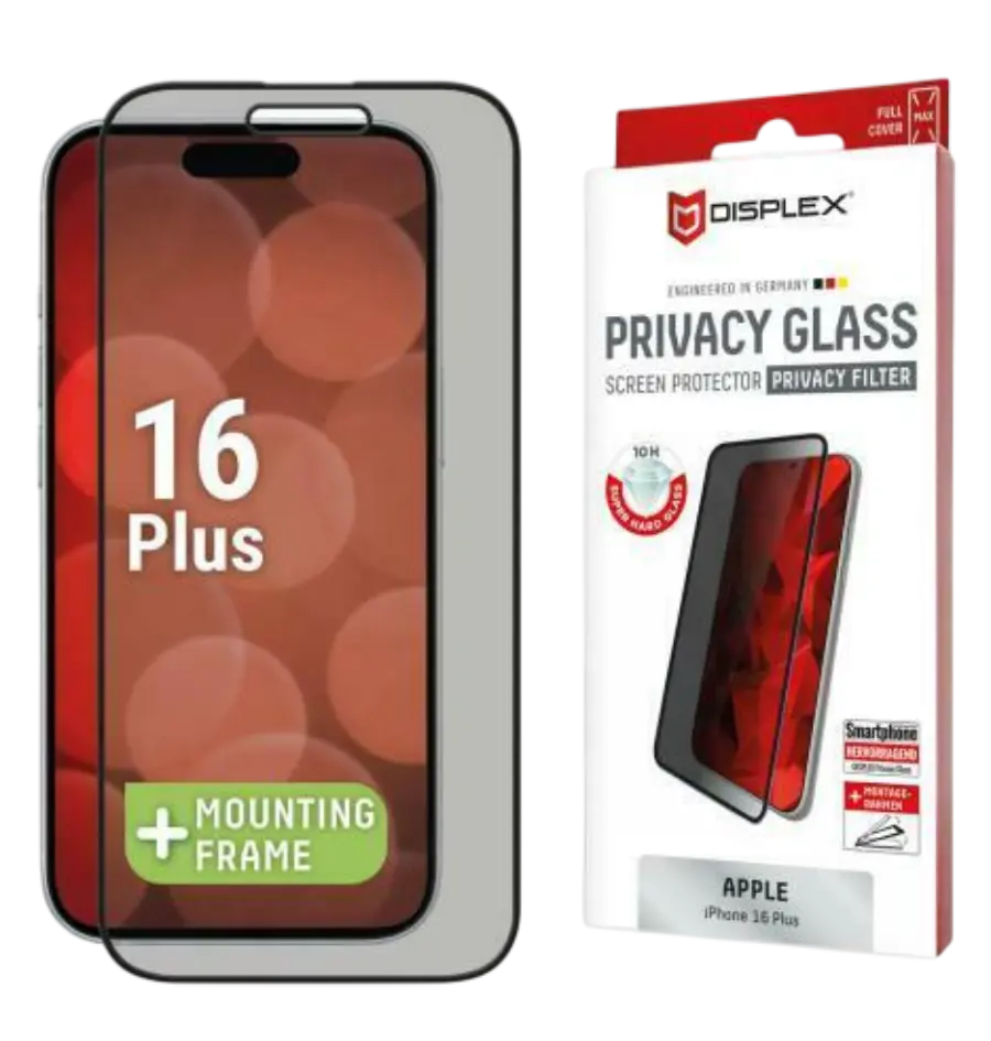 Zaštitno staklo Displex Privacy Glass Full Cover za iPhone 16 Plus (02017)-0
