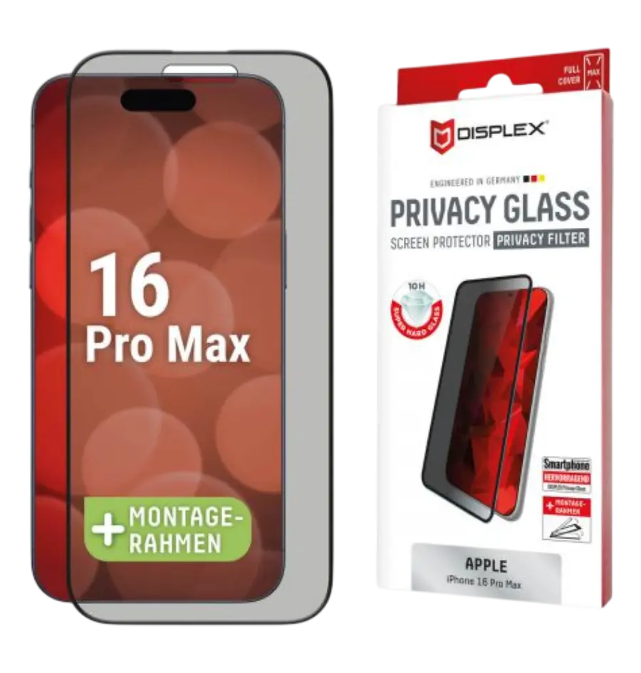 Zaštitno staklo Displex Privacy Glass Full Cover za iPhone 16 Pro Max (02000)-0