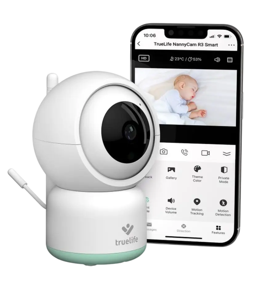 Digitalni video monitor za bebe TrueLife NannyCam R3 Smart-0