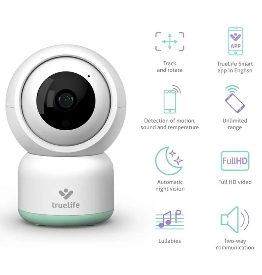 Digitalni video monitor za bebe TrueLife NannyCam R3 Smart-1