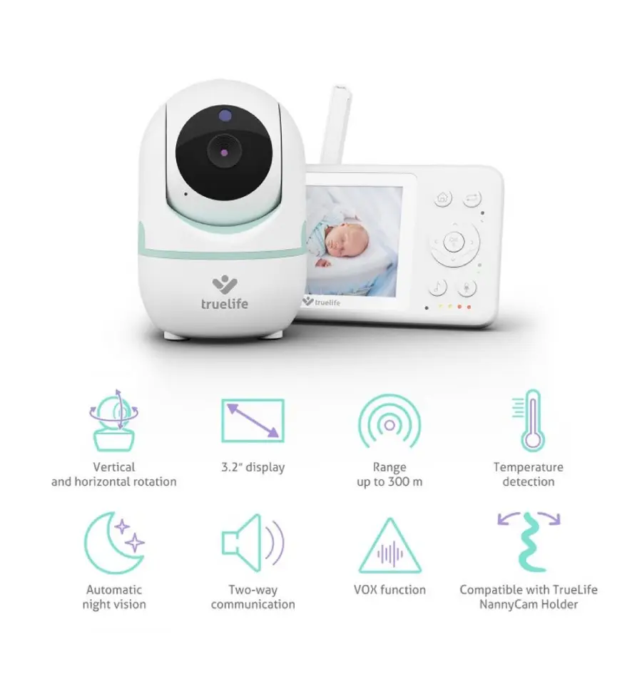 Digitalni video monitor za bebe TrueLife NannyCam R4-1