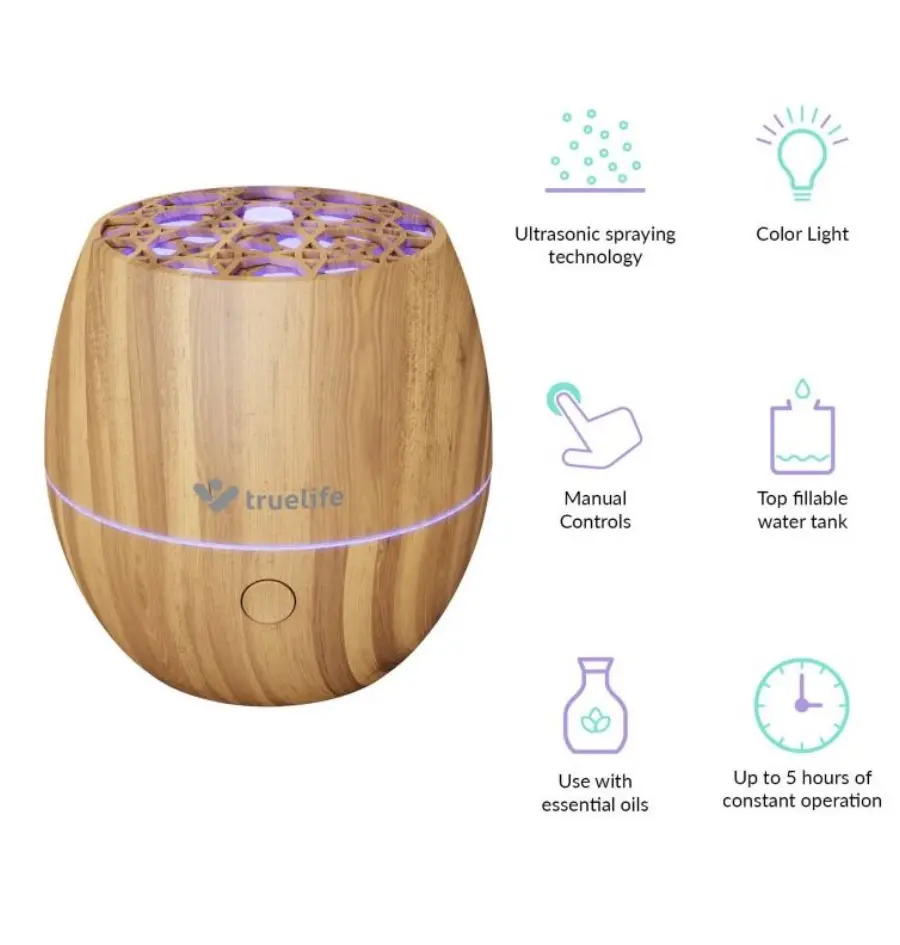 Ovlaživač zraka TrueLife AIR Diffuser D3 Light, svjetlo smeđi-1