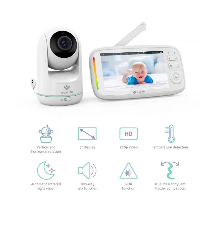 Digitalni video monitor za bebe TrueLife NannyCam R5-1