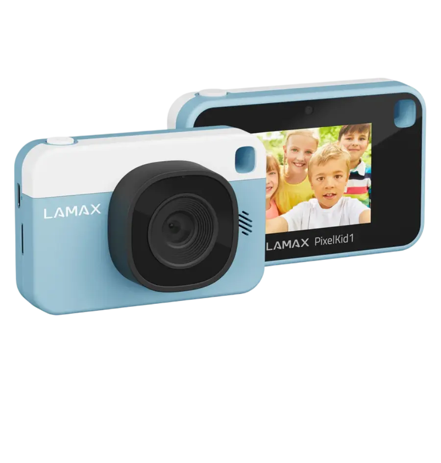 Dječji fotoaparat Lamax PixelKid1, plavi-0