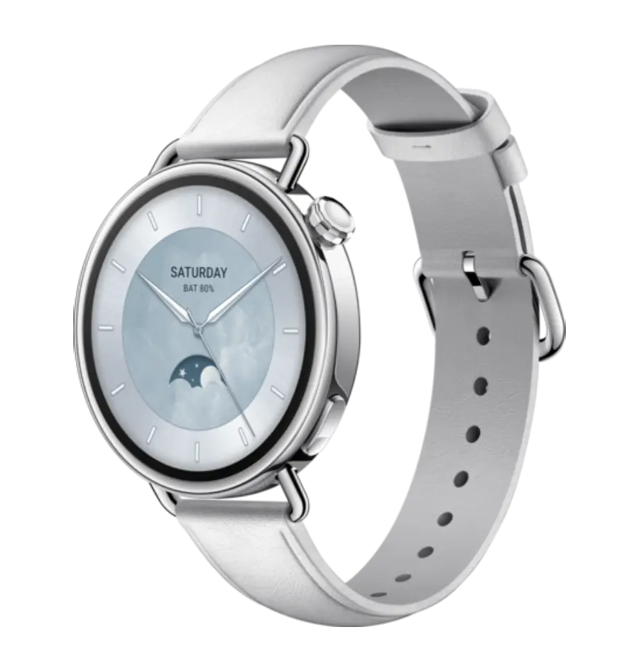 Pametni sat Xiaomi Watch S4 41mm Leather Strap, bijeli-0