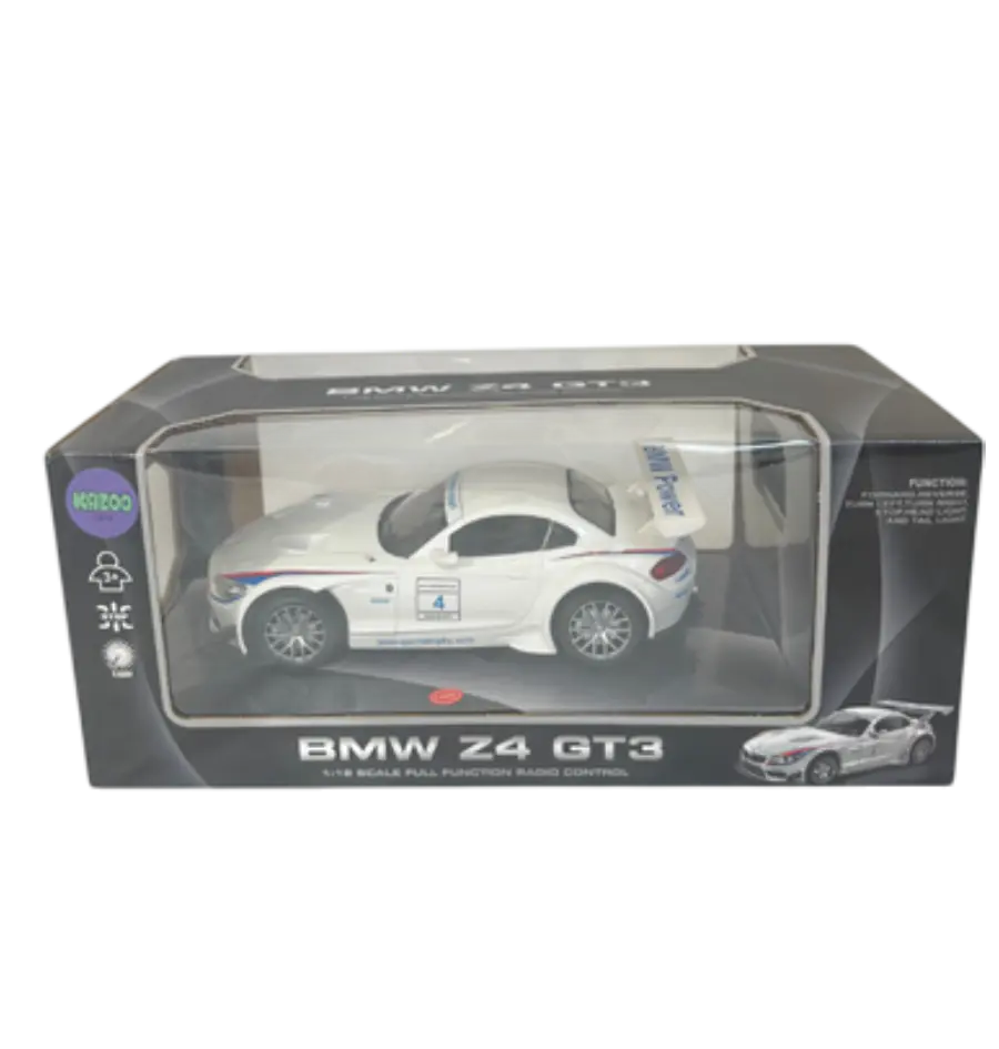 Igračka na daljinsko upravljanje Kazoo 866-1812B, BMW Z4 GT3, 1:18, bijeli-0