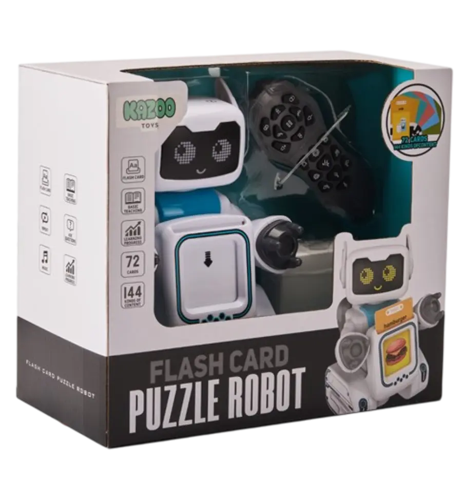 Igračka robot interaktivni Kazoo K44, daljinsko upravljanje, 72 kartice za učenje engleskog jezika-0
