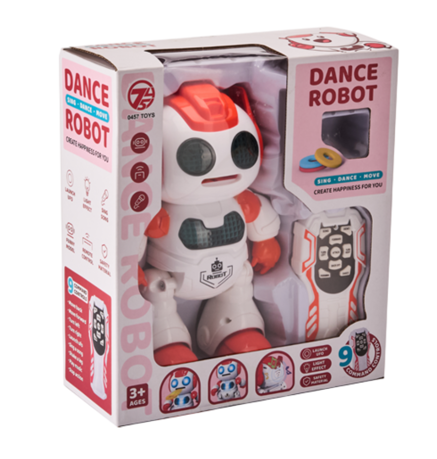 Igračka robot interaktivni Kazoo 606-30, plesni, bacanje diskova, daljinsko upravljanje-0