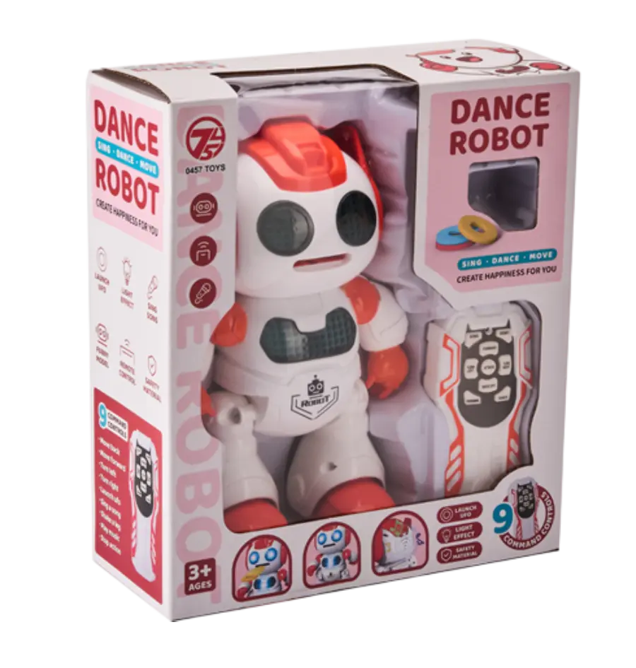 Igračka robot interaktivni Kazoo 606-30, plesni, bacanje diskova, daljinsko upravljanje-0