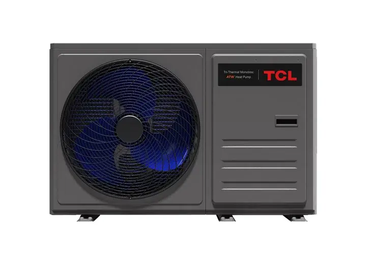Dizalica topline TCL R32 ATW, 6KW, Monoblok, 1PH 220-240 V, 50 HZ, Električni grijač 3KW, siva-2